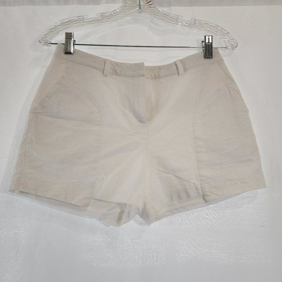 Love Riche Pants - LOVE RICHE High Rise Shorts Size M Off-White Color 100% Cotton Exc. Condition!